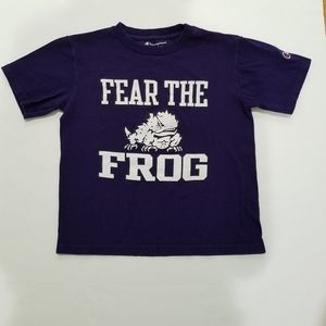 TCU Purple Horned Frog T-Shirt Size 6